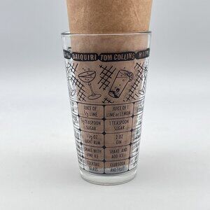 Bartender Mixed Drink Cocktail Recipe Pint Glass Barware Federal Glass